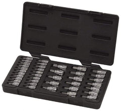 GearWrench - 39 Piece 1/4 & 3/8" Drive Inch/Metric/Torx Hex & Torx Bit Socket Set - 1/16 to 3/8" Hex - Makers Industrial Supply