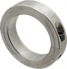 Climax Metal Products - 3" Bore, Aluminum, Two Piece Two Piece Split Shaft Collar - 4-1/4" Outside Diam, 7/8" Wide - Makers Industrial Supply