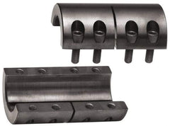 Climax Metal Products - 1-1/4" Inside x 2-1/16" Outside Diam, Two Piece Rigid Coupling without Keyway - 3-1/4" Long - Makers Industrial Supply