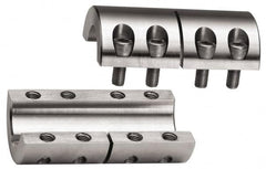 Climax Metal Products - 3/4" Inside x 1-1/2" Outside Diam, Two Piece Rigid Coupling without Keyway - 2-1/4" Long - Makers Industrial Supply