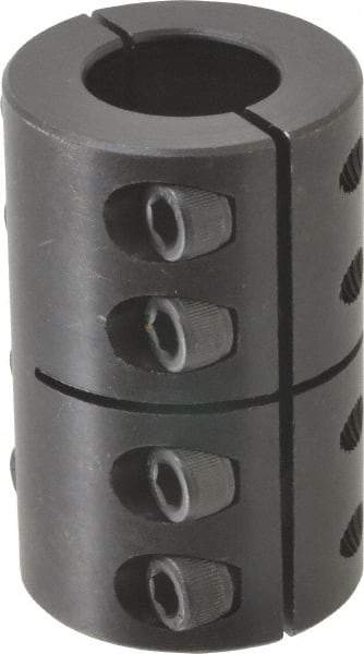 Climax Metal Products - 7/8" Inside x 1-5/8" Outside Diam, Two Piece Rigid Coupling without Keyway - 2-1/2" Long - Makers Industrial Supply