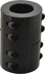 Climax Metal Products - 1-1/2" Inside x 2-5/8" Outside Diam, Two Piece Rigid Coupling without Keyway - 3-7/8" Long - Makers Industrial Supply