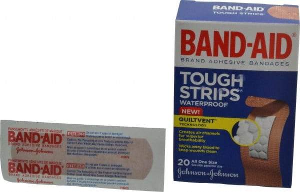 Johnson & Johnson - 3-1/4" Long x 1" Wide, General Purpose Self-Adhesive Bandage - Waterproof - Makers Industrial Supply