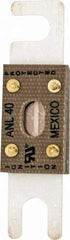 Cooper Bussmann - 40 Amp Non-Time Delay Fast-Acting Forklift & Truck Fuse - 125VAC, 80VDC, 3.18" Long x 0.75" Wide, Littelfuse CNL40, Bussman ANL-40, Ferraz Shawmut CNN40 - Makers Industrial Supply