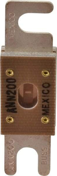 Cooper Bussmann - 200 Amp Non-Time Delay Fast-Acting Forklift & Truck Fuse - 125VAC, 80VDC, 3.18" Long x 0.75" Wide, Littelfuse CNN200, Bussman ANN-200, Ferraz Shawmut CNN200 - Makers Industrial Supply