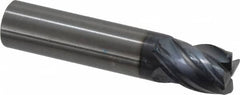 SGS - 5/8", 4 Flute, Single End, Solid Carbide, 0.0350 - 0.0400" Corner Radius End Mill - 3" OAL, Right Hand Flute, 3/4" LOC, Right Hand Cut - Makers Industrial Supply