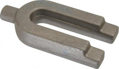 Gibraltar - 1-3/4" Wide x 3/4" High, Forged Steel, U Shaped Strap Clamp - 11/16" Stud, 3-1/2" Travel, 4" OAL, 3-1/2" Slot Length, 11/16" Slot Width - Makers Industrial Supply