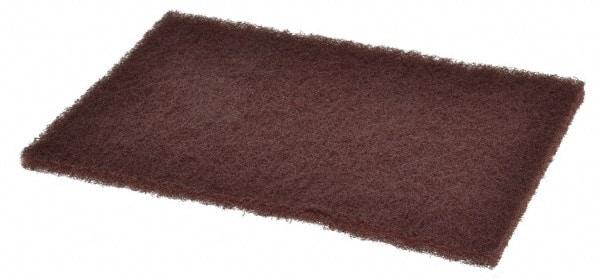 Standard Abrasives - Aluminum Oxide Hand Pad - Maroon, 6" Wide x 9" Long, Nonwoven - Makers Industrial Supply