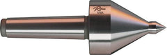 Riten - MT5 Taper Shank, 3-1/2" Head Diam 1,165 Lb Capacity Live Center - 3,500 Max RPM, 4-5/8" Head Length, 3/4" Point Diam, 1-1/8" Point Len, 1,165 Lb Max Workpc, 4-5/8" OAL, Pipe Nose Point - Makers Industrial Supply