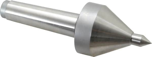 Riten - MT4 Taper Shank, 2-5/8" Head Diam 685 Lb Capacity Live Center - 4,000 Max RPM, 3-7/8" Head Length, 5/8" Point Diam, 15/16" Point Len, 685 Lb Max Workpc, 3-7/8" OAL, Pipe Nose Point - Makers Industrial Supply