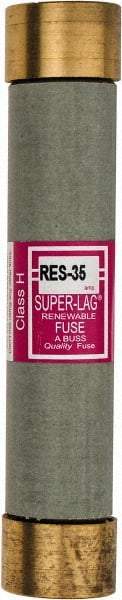 Cooper Bussmann - 600 VAC, 35 Amp, Time Delay Renewable Fuse - Fuse Holder Mount, 5-1/2" OAL, 10 (RMS) kA Rating, 1-1/16" Diam - Makers Industrial Supply