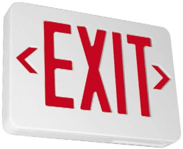 NMC - White, LED, Illuminated Exit Sign - Makers Industrial Supply