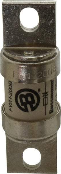 Cooper Bussmann - 500 VAC/VDC, 200 Amp, Fast-Acting Semiconductor/High Speed Fuse - Bolt-on Mount, 3-5/8" OAL, 200 (RMS Symmetrical), 50 at DC kA Rating, 1-5/32" Diam - Makers Industrial Supply