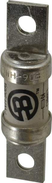 Cooper Bussmann - 500 VAC/VDC, 90 Amp, Fast-Acting Semiconductor/High Speed Fuse - Bolt-on Mount, 3-5/8" OAL, 200 (RMS Symmetrical), 50 at DC kA Rating, 0.947" Diam - Makers Industrial Supply