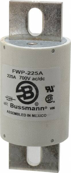 Cooper Bussmann - 700 VAC/VDC, 225 Amp, Fast-Acting Semiconductor/High Speed Fuse - Stud Mount Mount, 5-3/32" OAL, 200 (RMS), 50 at DC kA Rating, 2" Diam - Makers Industrial Supply