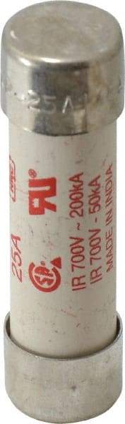 Cooper Bussmann - 690 VAC (IEC), 700 VAC (UL), 800 VDC, 25 Amp, Fast-Acting Semiconductor/High Speed Fuse - 50.8mm OAL, 200 (RMS), 50 at DC kA Rating, 9/16" Diam - Makers Industrial Supply