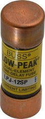 Cooper Bussmann - 300 VDC, 600 VAC, 12 Amp, Time Delay General Purpose Fuse - Fuse Holder Mount, 2-1/4" OAL, 100 at DC, 300 at AC (RMS) kA Rating, 13/16" Diam - Makers Industrial Supply