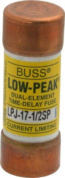 Cooper Bussmann - 300 VDC, 600 VAC, 17.5 Amp, Time Delay General Purpose Fuse - Fuse Holder Mount, 2-1/4" OAL, 100 at DC, 300 at AC (RMS) kA Rating, 13/16" Diam - Makers Industrial Supply