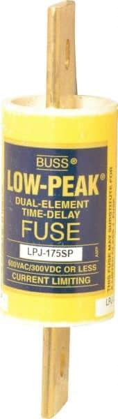 Cooper Bussmann - 300 VDC, 600 VAC, 175 Amp, Time Delay General Purpose Fuse - Bolt-on Mount, 5-3/4" OAL, 100 at DC, 300 at AC (RMS) kA Rating, 1-5/8" Diam - Makers Industrial Supply