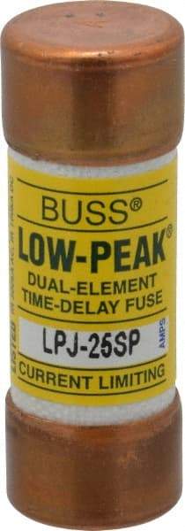 Cooper Bussmann - 300 VDC, 600 VAC, 25 Amp, Time Delay General Purpose Fuse - Fuse Holder Mount, 2-1/4" OAL, 100 at DC, 300 at AC (RMS) kA Rating, 13/16" Diam - Makers Industrial Supply