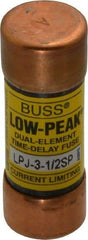 Cooper Bussmann - 300 VDC, 600 VAC, 3.5 Amp, Time Delay General Purpose Fuse - Fuse Holder Mount, 2-1/4" OAL, 100 at DC, 300 at AC (RMS) kA Rating, 13/16" Diam - Makers Industrial Supply