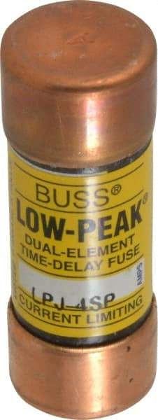 Cooper Bussmann - 300 VDC, 600 VAC, 4 Amp, Time Delay General Purpose Fuse - Fuse Holder Mount, 2-1/4" OAL, 100 at DC, 300 at AC (RMS) kA Rating, 13/16" Diam - Makers Industrial Supply