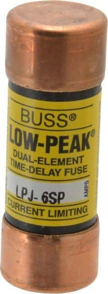 Cooper Bussmann - 300 VDC, 600 VAC, 6 Amp, Time Delay General Purpose Fuse - Fuse Holder Mount, 2-1/4" OAL, 100 at DC, 300 at AC (RMS) kA Rating, 13/16" Diam - Makers Industrial Supply