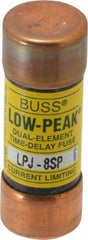 Cooper Bussmann - 300 VDC, 600 VAC, 8 Amp, Time Delay General Purpose Fuse - Fuse Holder Mount, 2-1/4" OAL, 100 at DC, 300 at AC (RMS) kA Rating, 13/16" Diam - Makers Industrial Supply