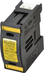 Cooper Bussmann - 1 Pole, 600 VAC/VDC, 30 Amp, DIN Rail Mount Fuse Holder - Compatible with J Class, 1.23 Inch Wide Fuse - Makers Industrial Supply