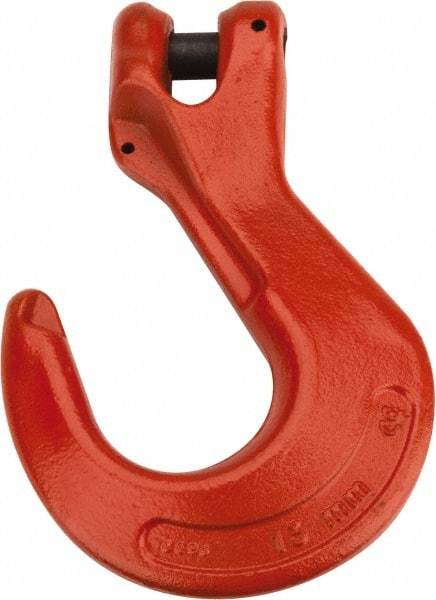 CM - 1/2 Inch Chain Diameter, Grade 100 Clevis Hook - 15,000 Lbs. Load Capacity, 0.58 Inch Inside Diameter, 0.63 Inch Pin Diameter, 1.38 Inch Hook Throat, 8.03 Inch Overall Length, 5.48 Inch Hook Width - Makers Industrial Supply