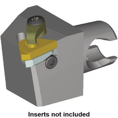 Kennametal - Insert Style LT 22ER, 30mm Head Length, Right Hand Cut, External Modular Threading Cutting Unit Head - System Size KM25, 16mm Center to Cutting Edge, Series LT Threading - Makers Industrial Supply