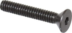 Holo-Krome - #5-40 UNC Hex Socket Drive, 82° Flat Screw - Alloy Steel, Black Oxide Finish, Fully Threaded, 3/4" OAL - Makers Industrial Supply