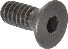 Holo-Krome - #10-24 UNC Hex Socket Drive, 82° Flat Screw - Alloy Steel, Black Oxide Finish, Fully Threaded, 1/2" OAL - Makers Industrial Supply