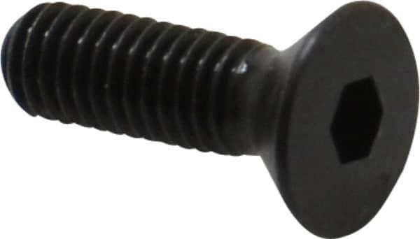 Holo-Krome - #10-32 UNF Hex Socket Drive, 82° Flat Screw - Alloy Steel, Black Oxide Finish, Fully Threaded, 5/8" OAL - Makers Industrial Supply