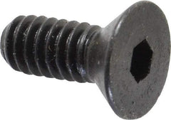 Holo-Krome - 1/4-20 UNC Hex Socket Drive, 82° Flat Screw - Alloy Steel, Black Oxide Finish, Fully Threaded, 5/8" OAL - Makers Industrial Supply