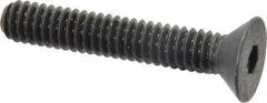 Holo-Krome - 1/4-20 UNC Hex Socket Drive, 82° Flat Screw - Alloy Steel, Black Oxide Finish, Fully Threaded, 1-1/2" OAL - Makers Industrial Supply