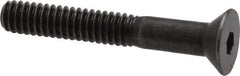 Holo-Krome - 1/4-20 UNC Hex Socket Drive, 82° Flat Screw - Alloy Steel, Black Oxide Finish, Partially Threaded, 1-3/4" OAL - Makers Industrial Supply