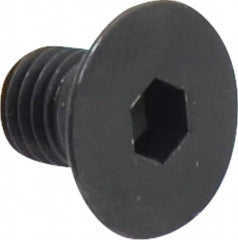 Holo-Krome - 1/4-28 UNF Hex Socket Drive, 82° Flat Screw - Alloy Steel, Black Oxide Finish, Fully Threaded, 3/8" OAL - Makers Industrial Supply