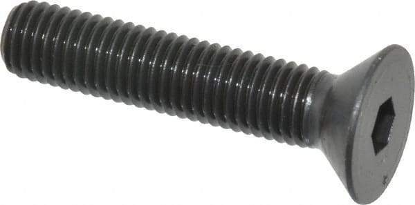 Holo-Krome - 1/4-28 UNF Hex Socket Drive, 82° Flat Screw - Alloy Steel, Black Oxide Finish, Fully Threaded, 1-1/4" OAL - Makers Industrial Supply