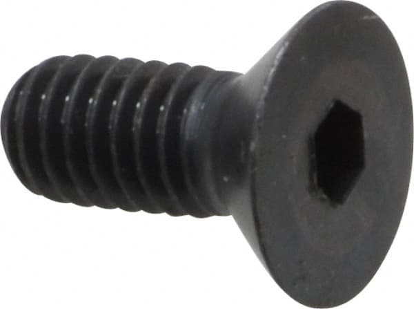 Holo-Krome - 5/16-18 UNC Hex Socket Drive, 82° Flat Screw - Alloy Steel, Black Oxide Finish, Fully Threaded, 3/4" OAL - Makers Industrial Supply