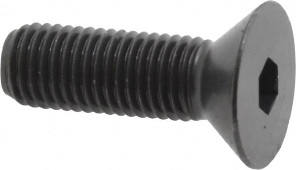 Holo-Krome - 5/16-24 UNF Hex Socket Drive, 82° Flat Screw - Alloy Steel, Black Oxide Finish, Fully Threaded, 1" OAL - Makers Industrial Supply