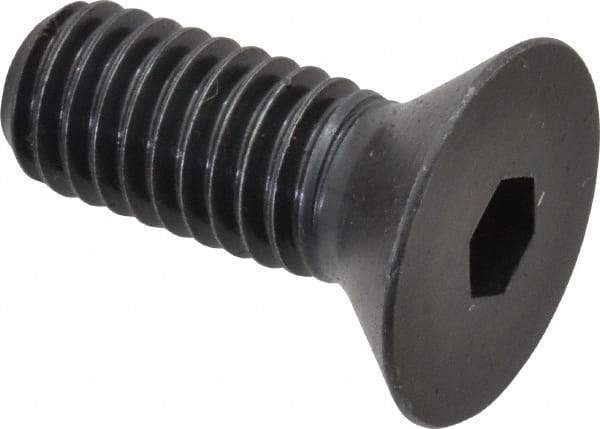 Holo-Krome - 3/8-16 UNC Hex Socket Drive, 82° Flat Screw - Alloy Steel, Black Oxide Finish, Fully Threaded, 1" OAL - Makers Industrial Supply