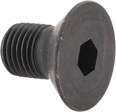 Holo-Krome - 3/8-24 UNF Hex Socket Drive, 82° Flat Screw - Alloy Steel, Black Oxide Finish, Fully Threaded, 5/8" OAL - Makers Industrial Supply