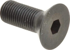 Holo-Krome - 3/8-24 UNF Hex Socket Drive, 82° Flat Screw - Alloy Steel, Black Oxide Finish, Fully Threaded, 1" OAL - Makers Industrial Supply