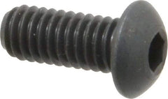 Holo-Krome - 5/16-18 UNC Hex Socket Drive, Button Screw - Alloy Steel, Black Oxide Finish, Fully Threaded, 3/4" Length Under Head - Makers Industrial Supply