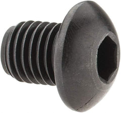 Holo-Krome - 5/16-24 UNF Hex Socket Drive, Button Screw - Alloy Steel, Black Oxide Finish, Fully Threaded, 3/8" Length Under Head - Makers Industrial Supply