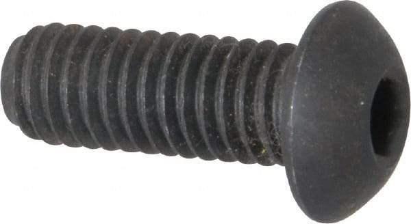 Holo-Krome - 3/8-16 UNC Hex Socket Drive, Button Screw - Alloy Steel, Black Oxide Finish, Fully Threaded, 1" Length Under Head - Makers Industrial Supply