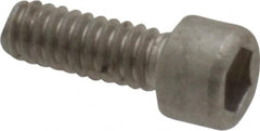 Holo-Krome - #2-56 UNC Hex Socket Drive, Socket Cap Screw - Grade 18-8 Stainless Steel, Uncoated, Fully Threaded, 1/4" Length Under Head - Makers Industrial Supply