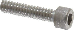 Holo-Krome - #6-32 UNC Hex Socket Drive, Socket Cap Screw - Grade 18-8 Stainless Steel, Uncoated, Fully Threaded, 5/8" Length Under Head - Makers Industrial Supply