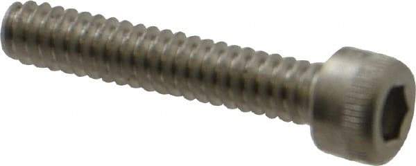 Holo-Krome - #6-32 UNC Hex Socket Drive, Socket Cap Screw - Grade 18-8 Stainless Steel, Uncoated, Fully Threaded, 3/4" Length Under Head - Makers Industrial Supply